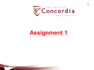 Assignment correction