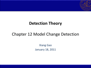 Chapter 12 Model Change Detection