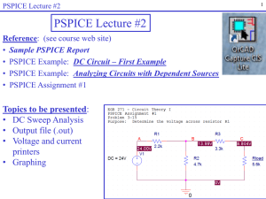 PSPICE Lecture #2
