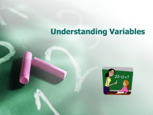 Ernys Understanding Variables - TN-5thGrade