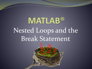 Nested For Loops