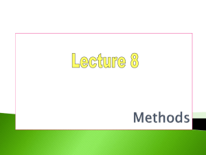 Lecture Method Revision