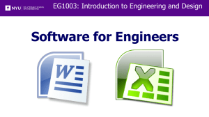Lab 1 - Software for Engineers