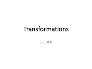 Notes: Transformations (ppt)