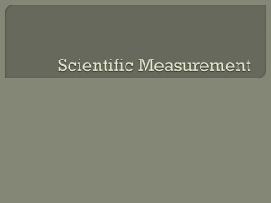 Scientific Measurement - Madison County Schools