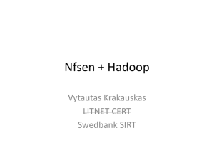 Nfsen + Hadoop