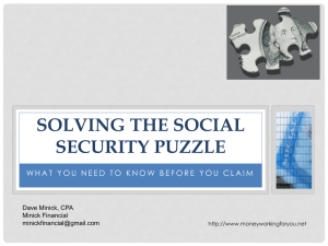 Solving the Social Security Puzzle