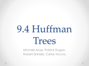 Huffman Tress & Codes