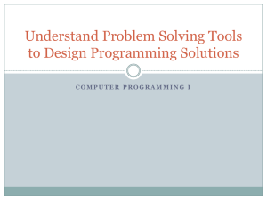 Problem Solving Tools PPT - Programming Wiki