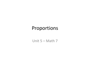Equivalent Ratios & Proportions powerpoint