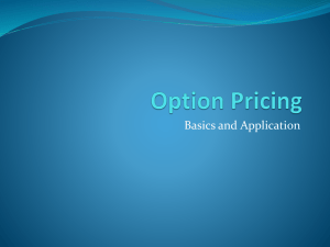 Option Pricing Theory