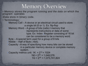 Memory Overview