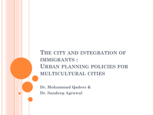 The city and integration of immigrants : Planning policies for