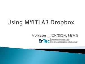 MyITLab DROPBOX Folder