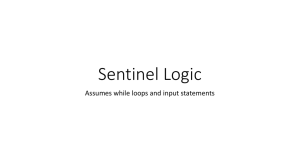 Sentinel Logic