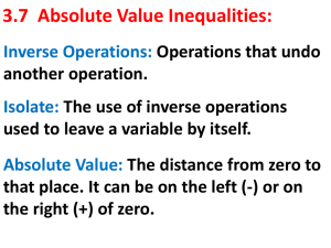 3_7 Absolute Value Inequalities