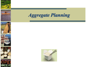 Aggregate Planning – Copy