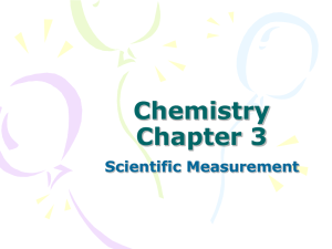 Pre – AP Chemistry Chapter 2
