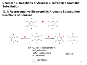 Substituent Effects in Electrophilic Aromatic Substitution