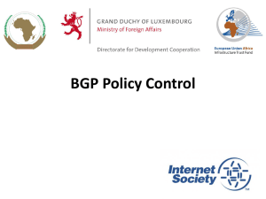 BGP Policy Control