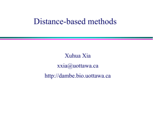 Distance-based methods