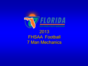 FHSAA CCA 2010 7 Man Mechanics