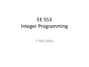 EE 458 Introduction to Optimization