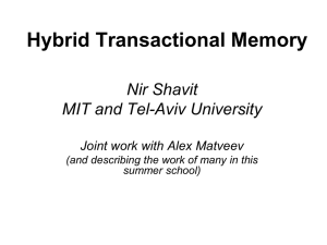 Nir Shavit, MIT Computer Science and Artificial Intelligence