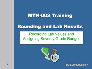 Rounding Lab Values