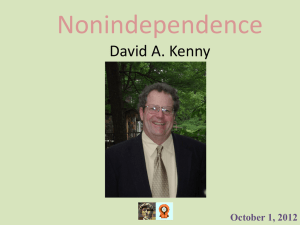 Nonindependence in Dyadic Data