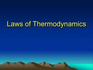 Laws of Thermodynamics - MIT Haystack Observatory
