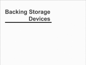 Backing Storage Devices