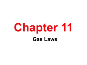 Ch #11 Gases
