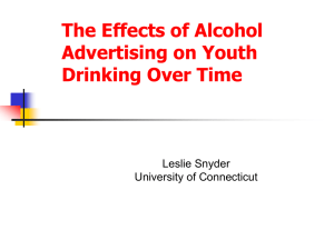The Effects of Alcohol Advertising on Youth Drinking Over