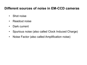 Lecture on EM-CCD camera