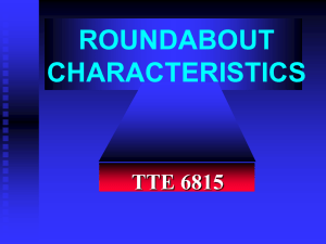 Roundabout Characteristics