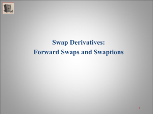 Swap Derivatives: Forward Swaps and Swaptions