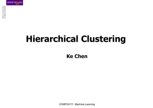 Machine Learning - Hierarchical Clustering