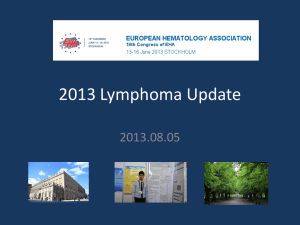 2013 EHA lymphoma update