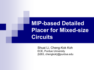 MIP-based Detailed Placer for Mixed-size Circuits