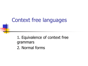 Context-free grammars