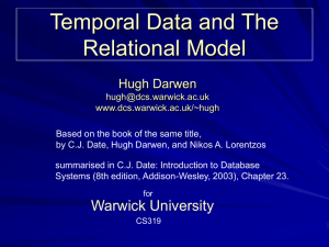Temporal Data and The Relational Model