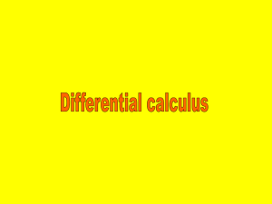 (C) Differential calculus (1)