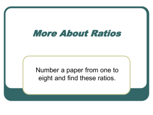 About Ratios - Western Reserve Public Media