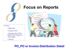 Session 18: PO or Invoice Distribution Detail