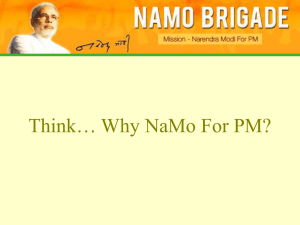 Think… Why NaMo For PM?