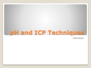 pH and ICP Quality Control and Maintenance