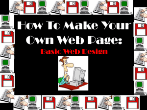 How To Make Your Own Web Page Basic Web