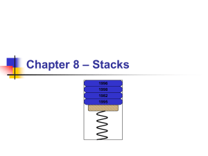 Chapter 08 - Stacks