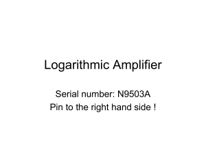 Logarithmic Amplifier